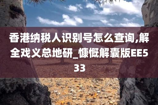 香港纳税人识别号怎么查询,解全戏义总地研_慷慨解囊版EE533