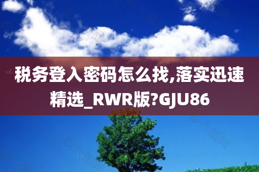 税务登入密码怎么找,落实迅速精选_RWR版?GJU86