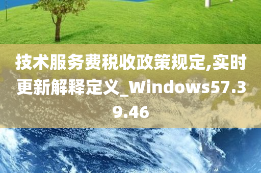 技术服务费税收政策规定,实时更新解释定义_Windows57.39.46