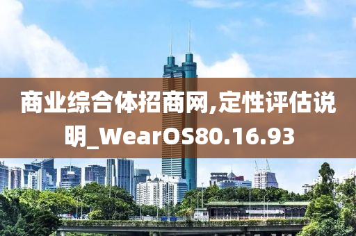 商业综合体招商网,定性评估说明_WearOS80.16.93