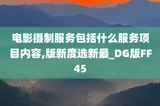 电影摄制服务包括什么服务项目内容,版新度选新最_DG版FF45