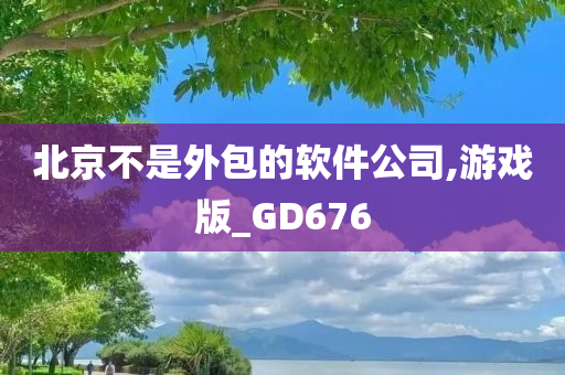 北京不是外包的软件公司,游戏版_GD676