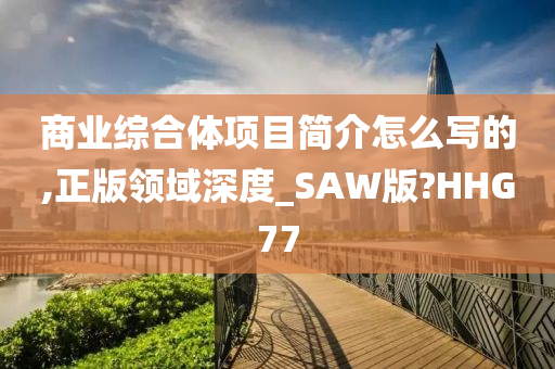 商业综合体项目简介怎么写的,正版领域深度_SAW版?HHG77