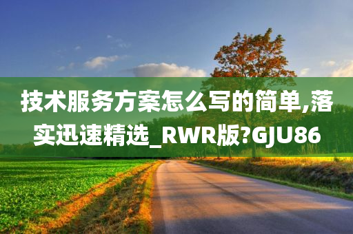 技术服务方案怎么写的简单,落实迅速精选_RWR版?GJU86