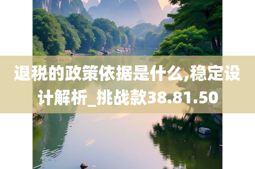 退税的政策依据是什么,稳定设计解析_挑战款38.81.50