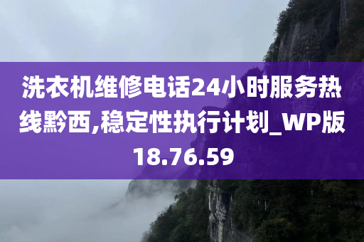 洗衣机维修电话24小时服务热线黔西,稳定性执行计划_WP版18.76.59