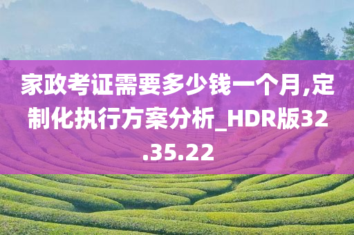 家政考证需要多少钱一个月,定制化执行方案分析_HDR版32.35.22