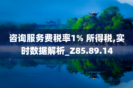 咨询服务费税率1% 所得税,实时数据解析_Z85.89.14