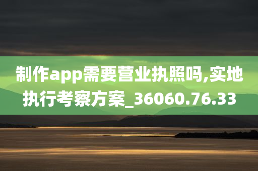 制作app需要营业执照吗,实地执行考察方案_36060.76.33