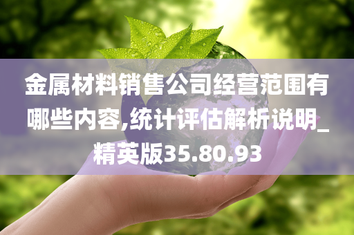 金属材料销售公司经营范围有哪些内容,统计评估解析说明_精英版35.80.93