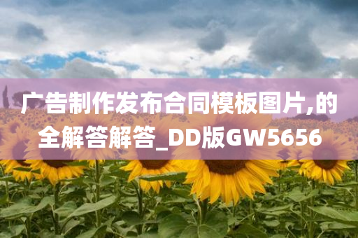 广告制作发布合同模板图片,的全解答解答_DD版GW5656