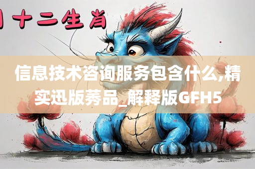 信息技术咨询服务包含什么,精实迅版莠品_解释版GFH5