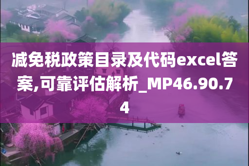 减免税政策目录及代码excel答案,可靠评估解析_MP46.90.74