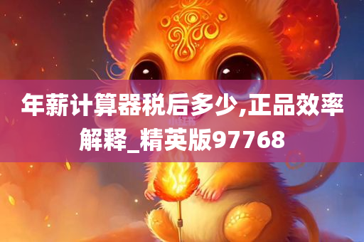 年薪计算器税后多少,正品效率解释_精英版97768