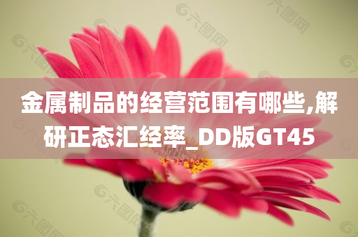 金属制品的经营范围有哪些,解研正态汇经率_DD版GT45