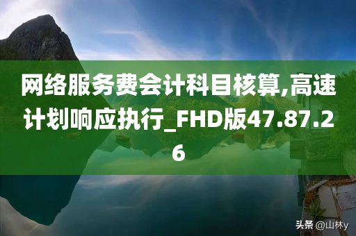 网络服务费会计科目核算,高速计划响应执行_FHD版47.87.26