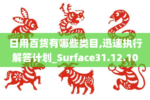 日用百货有哪些类目,迅速执行解答计划_Surface31.12.10