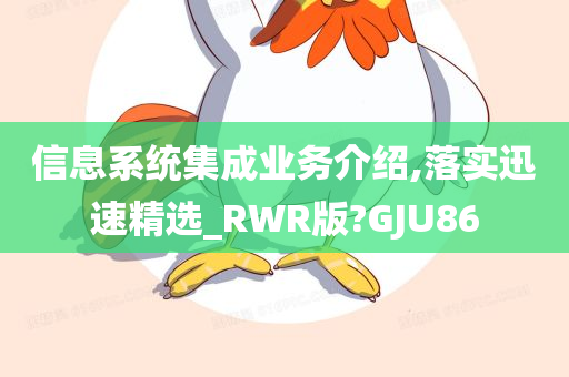 信息系统集成业务介绍,落实迅速精选_RWR版?GJU86