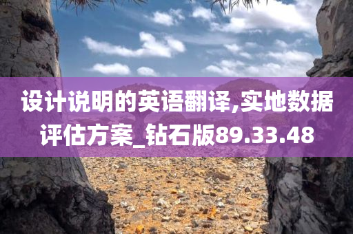 设计说明的英语翻译,实地数据评估方案_钻石版89.33.48