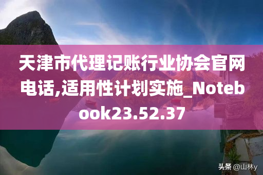 天津市代理记账行业协会官网电话,适用性计划实施_Notebook23.52.37