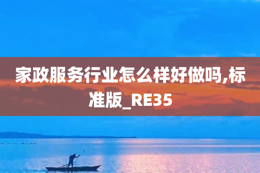 家政服务行业怎么样好做吗,标准版_RE35