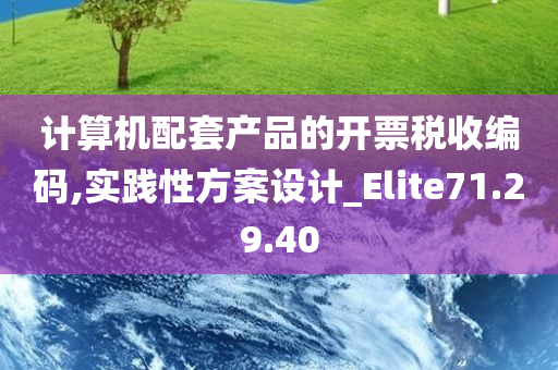 计算机配套产品的开票税收编码,实践性方案设计_Elite71.29.40