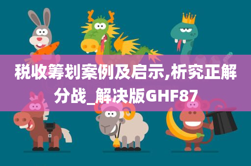 税收筹划案例及启示,析究正解分战_解决版GHF87