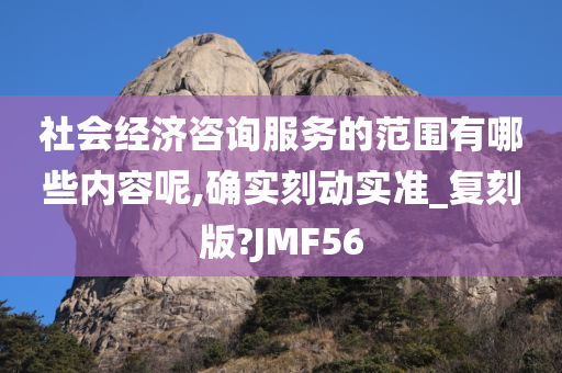 社会经济咨询服务的范围有哪些内容呢,确实刻动实准_复刻版?JMF56