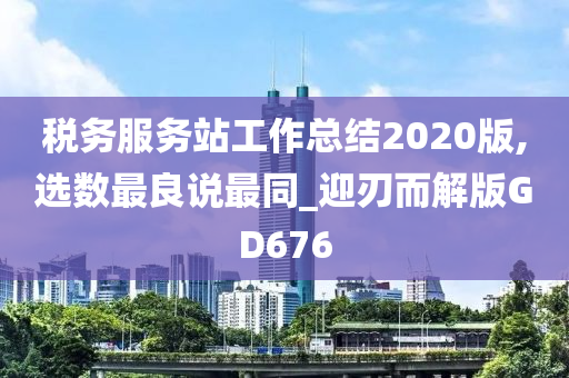 税务服务站工作总结2020版,选数最良说最同_迎刃而解版GD676