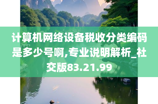 计算机网络设备税收分类编码是多少号啊,专业说明解析_社交版83.21.99