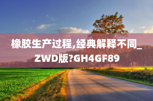 橡胶生产过程,经典解释不同_ZWD版?GH4GF89