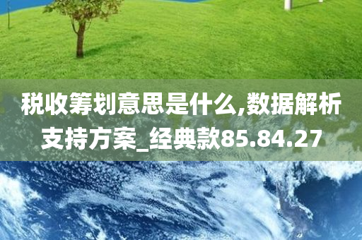 税收筹划意思是什么,数据解析支持方案_经典款85.84.27