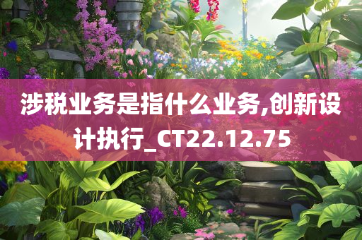 涉税业务是指什么业务,创新设计执行_CT22.12.75