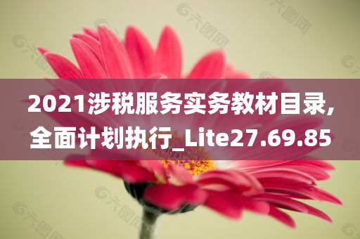 2021涉税服务实务教材目录,全面计划执行_Lite27.69.85