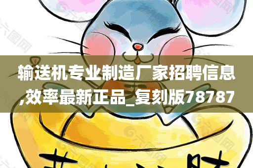 输送机专业制造厂家招聘信息,效率最新正品_复刻版78787