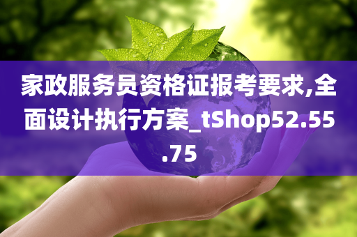 家政服务员资格证报考要求,全面设计执行方案_tShop52.55.75