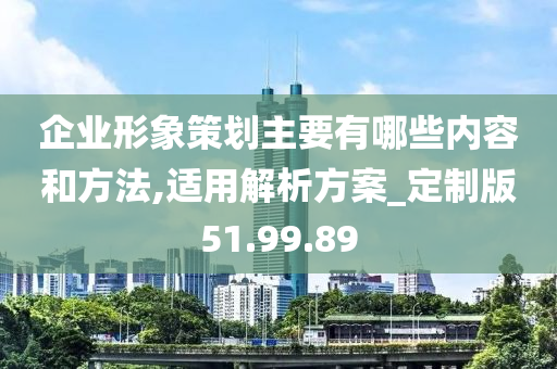 企业形象策划主要有哪些内容和方法,适用解析方案_定制版51.99.89