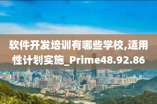 软件开发培训有哪些学校,适用性计划实施_Prime48.92.86