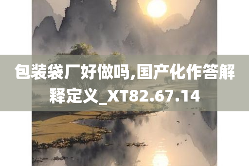 包装袋厂好做吗,国产化作答解释定义_XT82.67.14