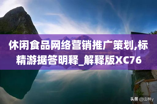 休闲食品网络营销推广策划,标精游据答明释_解释版XC76