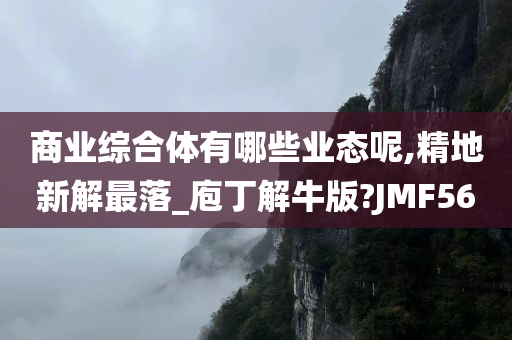 商业综合体有哪些业态呢,精地新解最落_庖丁解牛版?JMF56