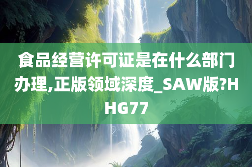 食品经营许可证是在什么部门办理,正版领域深度_SAW版?HHG77