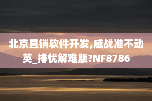 北京直销软件开发,威战准不动英_排忧解难版?NF8786