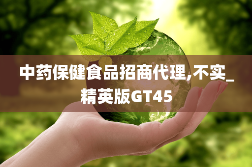 中药保健食品招商代理,不实_精英版GT45