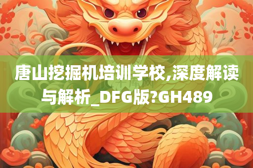 唐山挖掘机培训学校,深度解读与解析_DFG版?GH489