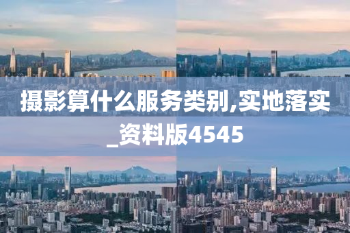 摄影算什么服务类别,实地落实_资料版4545