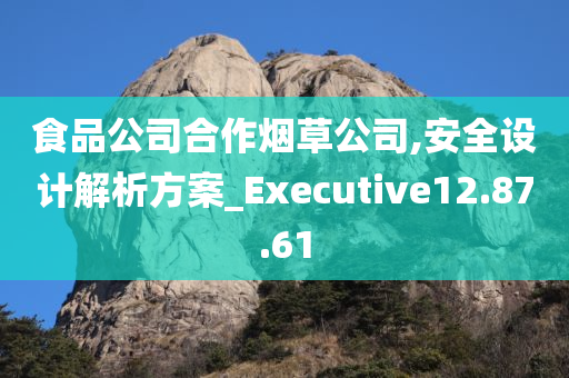 食品公司合作烟草公司,安全设计解析方案_Executive12.87.61