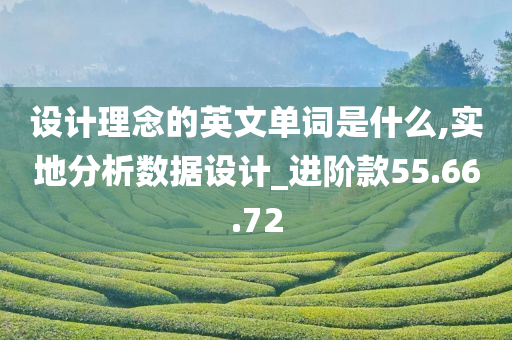 设计理念的英文单词是什么,实地分析数据设计_进阶款55.66.72