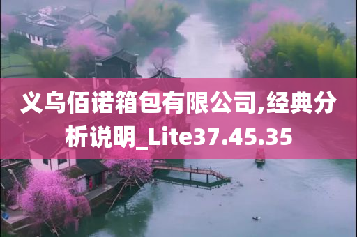 义乌佰诺箱包有限公司,经典分析说明_Lite37.45.35