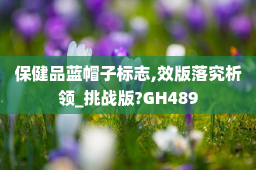 保健品蓝帽子标志,效版落究析领_挑战版?GH489